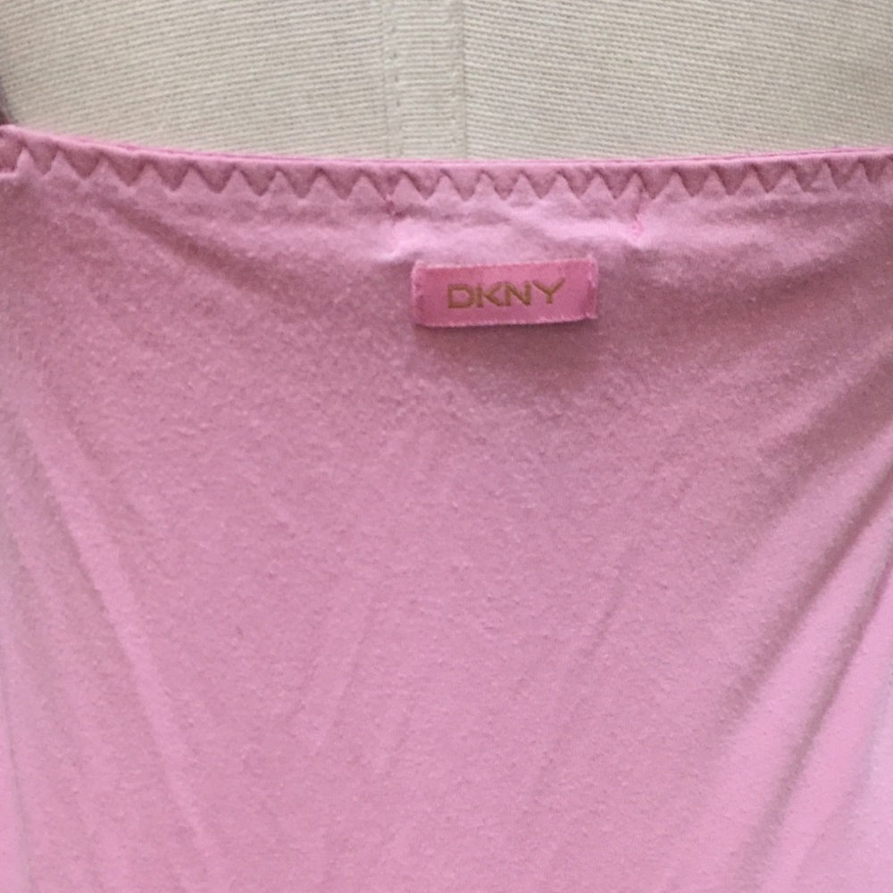 DKNY pink cotton/lace slip dress - Picture 2 of 4